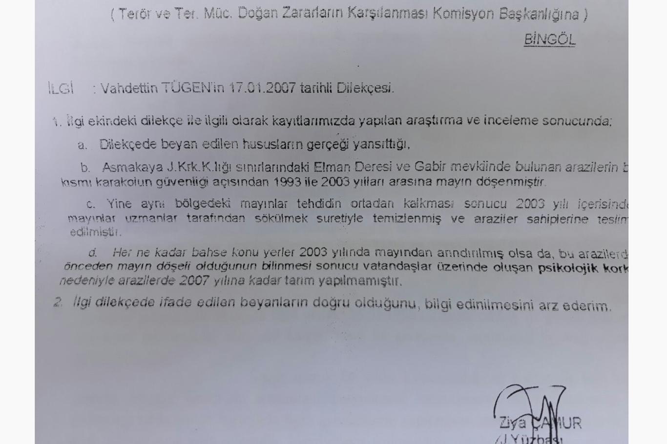 Kayıp 33 mayın köylüleri tehdit ediyor Kayıp 33 mayın köylüleri tehdit ediyor